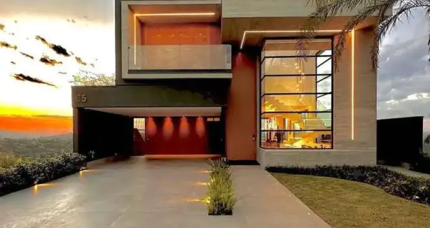 Luxuosa casa no condomínio gênesis ii - 490m² de terreno com vista p/ mata.