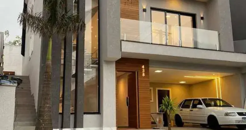 Linda casa de 331m² com 3 suítes, 3 banheiros, 4 vagas no cond. new ville.