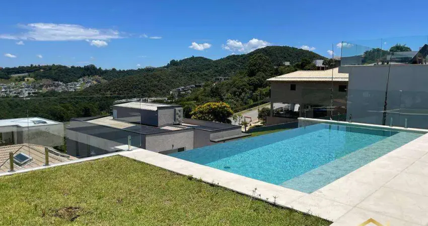 Linda casa nova! 4 suítes, 5 vagas, 555m², muito tecnológica, oportunidade.