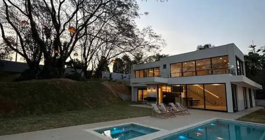 Casa de campo nova, casa mobiliada em são roque condomínio fechado, 280m².