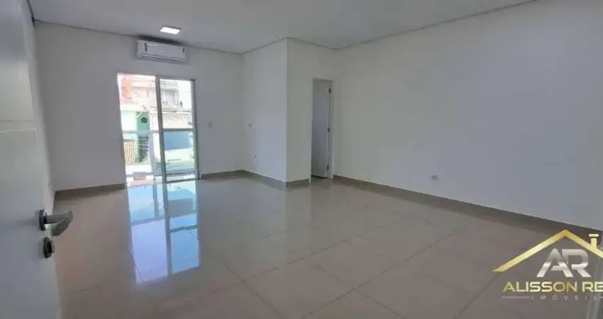 Sala comercial para locação medindo 40 m² com ar condicionado.