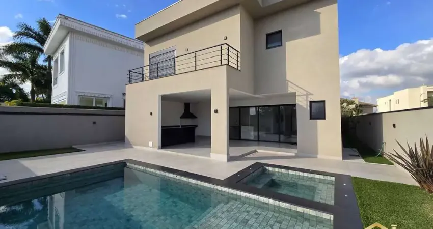 Belíssima casa em cond. com 5 sts, 6 wc, 4 vagas, 505m² - tamboré - sp.