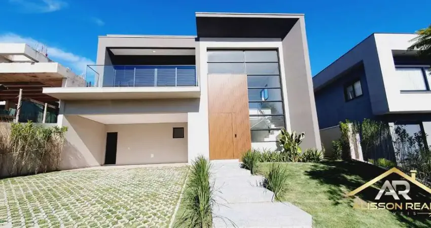 Casa nova em cond. com 4 sts, 6 wc, 4 vagas, com 420m², santana de p. - sp.