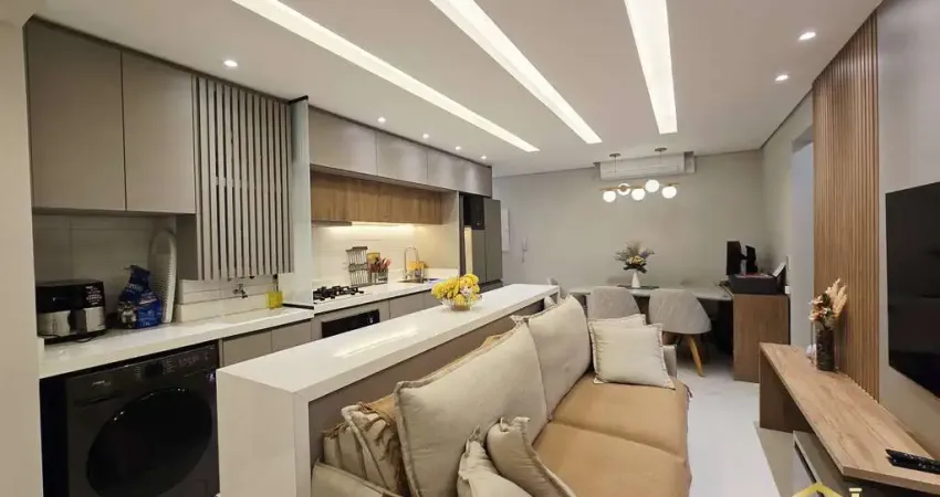 Lindo apartamento 61m² no km18 com 2 quartos - 1 suíte - 1 vaga coberta.