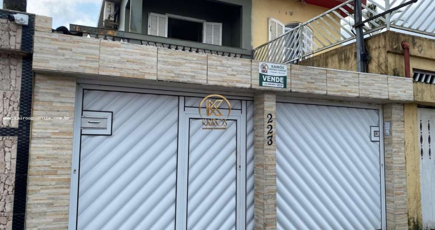 Sobrado para Venda em Guarujá, Vila Áurea (Vicente de Carvalho), 3 dormitórios, 2 banheiros, 2 vagas