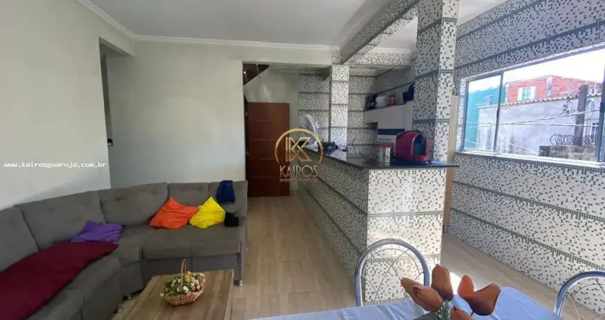 Sobrado para venda em guarujá, morrinhos, 2 dormitórios, 1 suíte, 3 banheiros