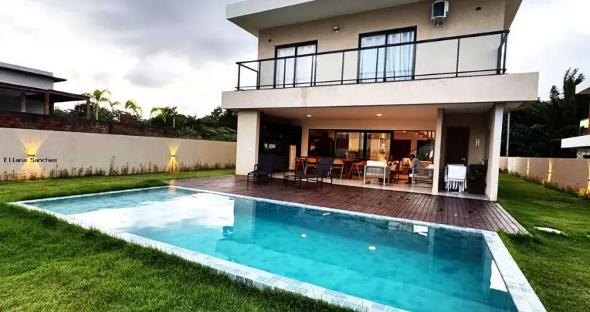 Casa em condomínio para venda em camaçari, guarajuba (monte gordo), 4 dormitórios, 3 suítes, 6 banheiros, 4 vagas