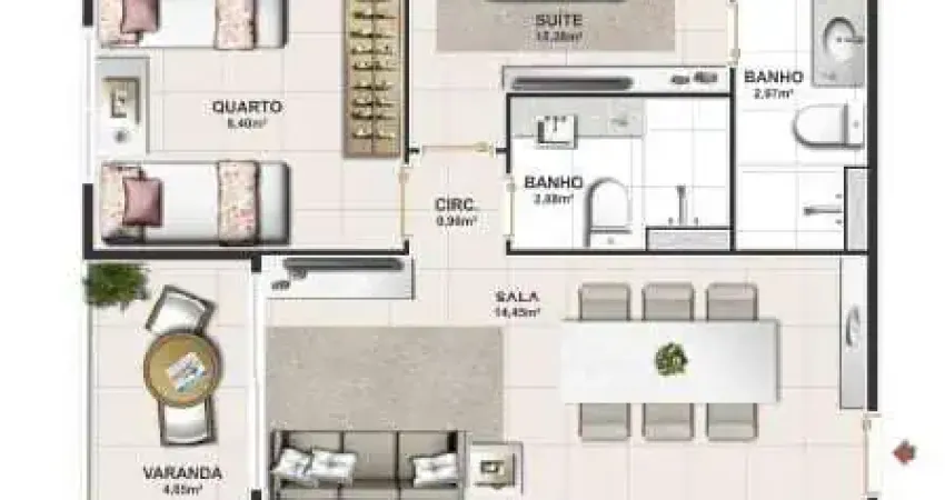 Apartamento com 3 quartos à venda na Alameda Doutor Luiz Carlos Campinhos, Santa Lúcia, Vitória