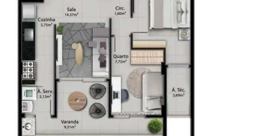 Apartamento com 3 quartos à venda na Rua Júlia Lacourt Penna, Jardim Camburi, Vitória