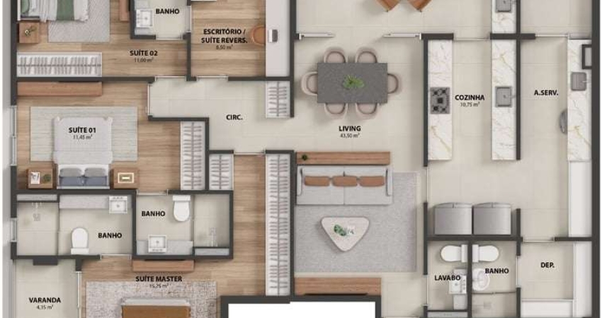Apartamento com 4 quartos à venda na Avenida Dante Michelini, Jardim da Penha, Vitória