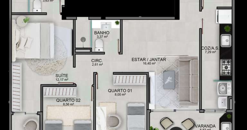 Cobertura com 3 quartos à venda na Rua Carlos Delgado Guerra Pinto, Jardim Camburi, Vitória