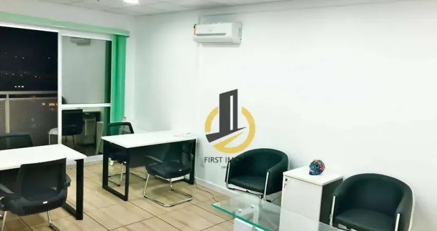 Sala comercial para locação ou venda no Condomínio Infinity Trade Center - 38m² - copa - 1 banheiro - ar condicionado - sacada - 1 vaga - no Ipiranga