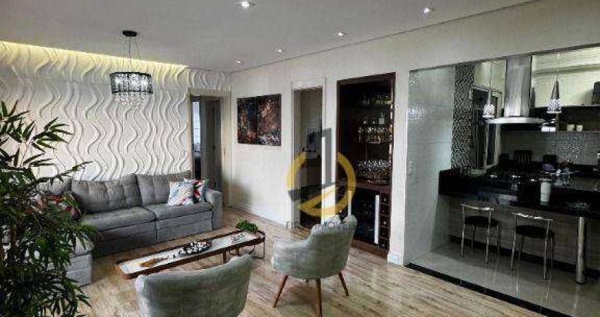 Apartamento para locação no Condomínio Auge Home Resort - 106m² - 3 dormitórios (1 suíte com closet) - varanda com churrasqueira - depósito - 2 vagas