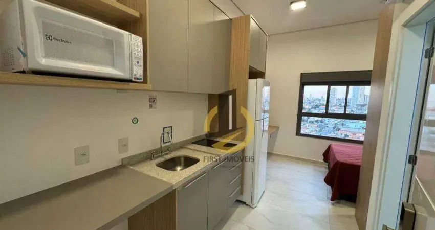 Apartamento studio para locação no condomínio haus mitre platô ipiranga – 20m² - armários planejados – geladeira – sem vaga