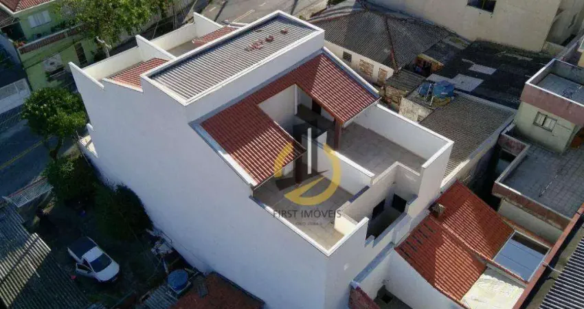 Cobertura duplex à venda no residencial ourinhos - 80m² - 2 dormitórios – elevador – 1 vaga coberta – em santo andré