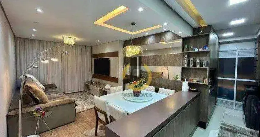 Apartamento para locação no condomínio helbor trilogy home - 94m² - 3 dormitórios (1 suíte com ar condicionado) - varanda gourmet - 2 vagas - em sbc