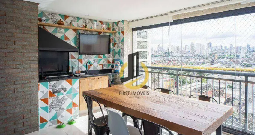 Apartamento à venda no condomínio sports village ipiranga - 94m² - 3 dormitórios (1 suíte) - varanda gourmet envidraçada - ar condicionado - 2 vagas