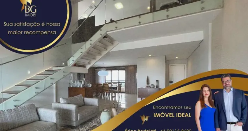 COBERTURA DUPLEX - CENTRO DE MARINGÁ - VISTA PARA O HORIZONTE, CENTRO E BOSQUE.