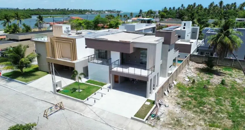 Casa Exclusiva e Mobiliada na Barra Nova – Condomínio Ilha da Lagoa com 4 Suítes e Rooftop