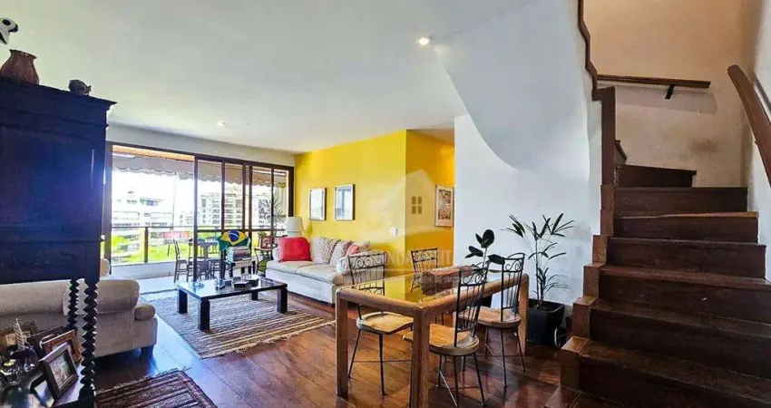 Cobertura duplex à venda de 3 quartos, 230m² por r$2.850.000 na barra da tijuca - rio de janeiro/rj.