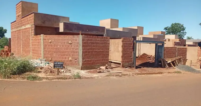 Casa para venda em campo grande, jardim das cerejeiras, 2 dormitórios, 1 banheiro, 1 vaga