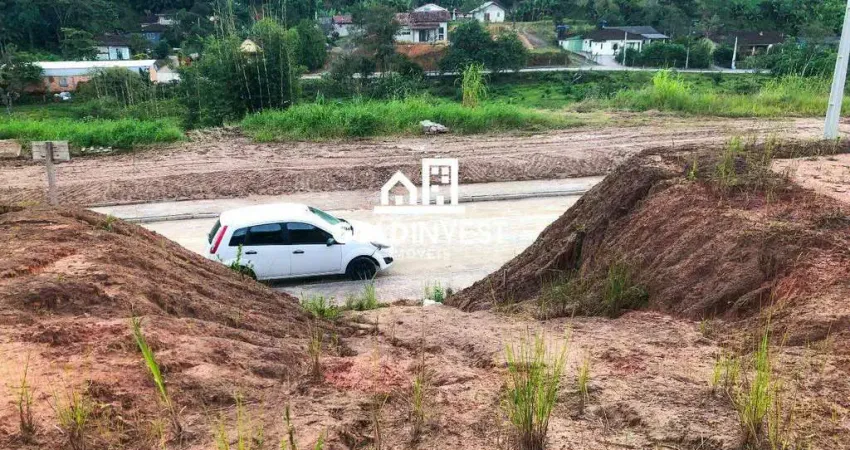 Terreno de 419,46m² para venda localizado no Bairro Lageado Baixo na cidade de Guabiruba/SC