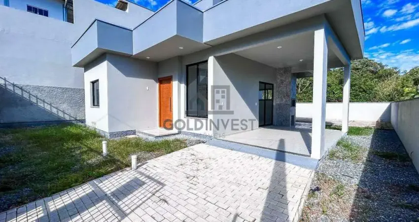 Casa moderna com 3 quartos (1 suíte) na guabiruba com negociação facilitada