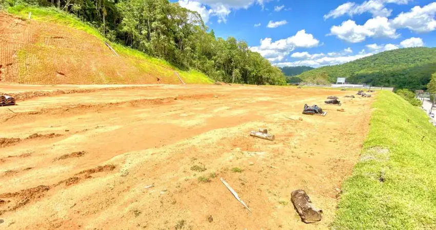 Terreno com grande área no Bairro Bateas com 9.627 m² a 7,7 km do Centro de Brusque próximo a Rodovia Ivo Silveira com escritura