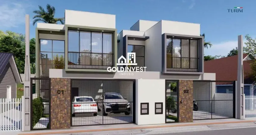 Sobrado com 3 quartos (1 suite) com alto padrão de acabamento no bairro Guabiruba Sul
