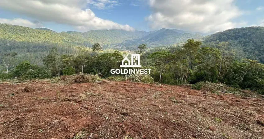 Terreno amplo com 5.570m² com vista incrível no bairro Planície Alta - Guabiruba/SC