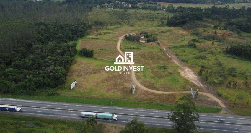 Grande Área em Araquari com 72.513,45 já com projeto nas margens da BR 101