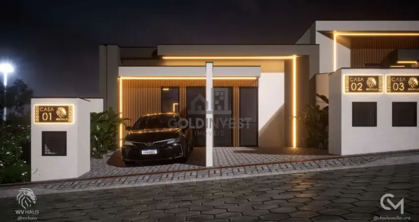 Casa com projeto moderno com 2 suites no bairro são pedro a poucos minutos do centro de brusque