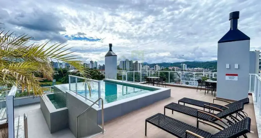 Apartamento novo com 3 quartos (1 suíte) no residencial las carreras no centro de brusque