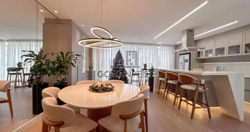 Apartamento mobiliado e equipado com 3 quartos (1 suíte) no residencial las carreras no centro de brusque