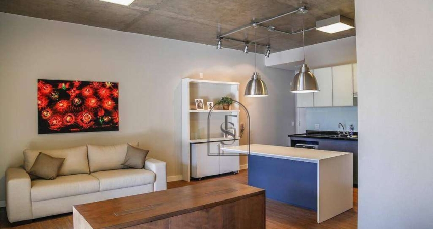 Apartamento com 1 dormitório para alugar, 65 m² por R$ 8.700,00/mês - Itaim Bibi - São Paulo/SP