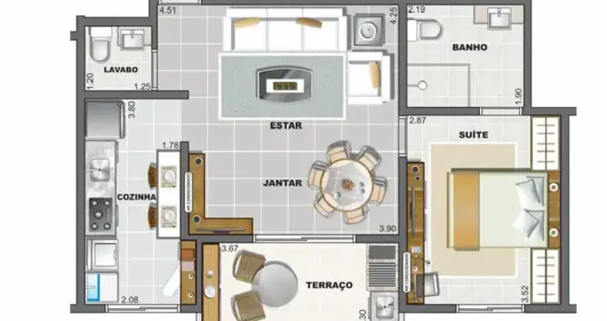 Novo sem uso campo grande apartamento 1 dorm (suite ),lazer completo ,garagem demarcada, varanda goumert