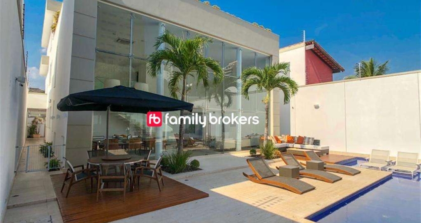 JARDIM MARAPENDI: LUXUOSA CASA TRIPLEX COM 5 SUITES | 650 M² | 4 VAGAS | LAZER COMPLETO