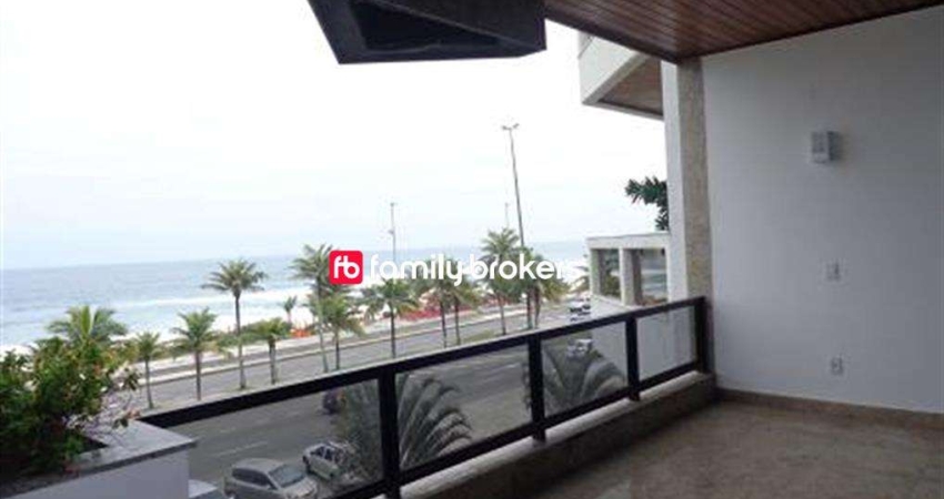 BARRA DA TIJUCA; APARTAMENTO FRONTAL MAR DE 3 QUARTOS E 185m² À VENDA