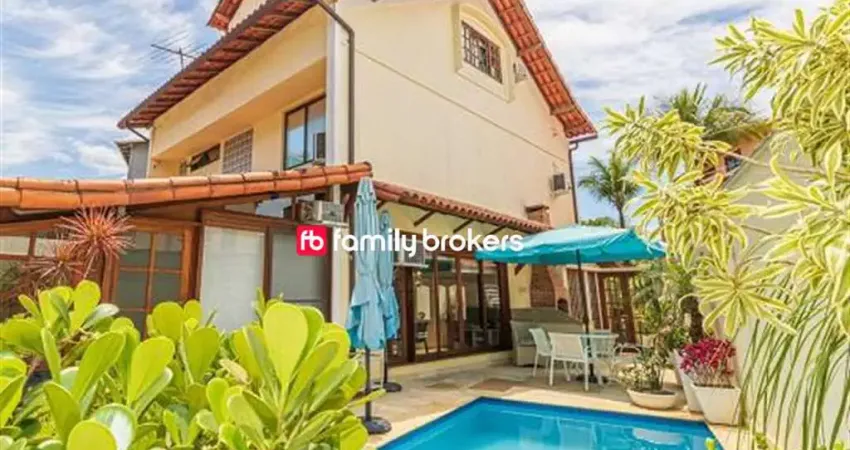JARDIM BARRA: LINDA CASA DE 284m² E 6 QUARTOS À VENDA NA BARRA DA TIJUCA
