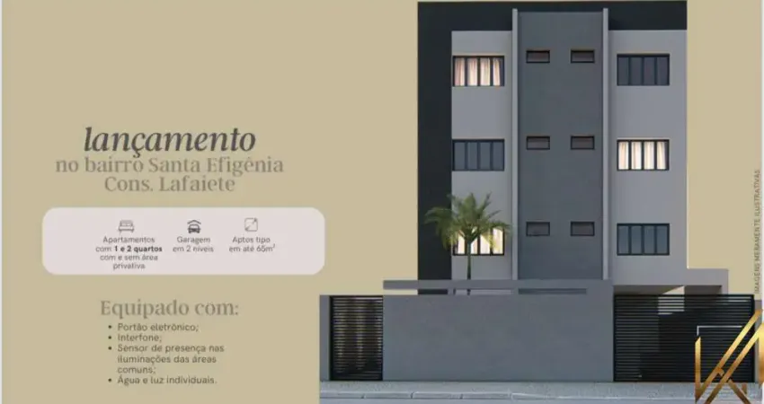 Apartamento com 2 quartos à venda na Rua Pio XII, Santa Efigênia, Conselheiro Lafaiete