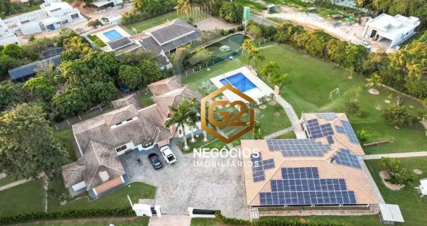 Chácara com 4 dormitórios à venda, 5800 m² por r$ 7.499.000,00 - lagos de shanadu - indaiatuba/sp