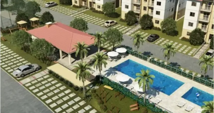 Aluga-se ideal flores da cidade, 2 quartos, 2º andar, 1 vaga de garagem