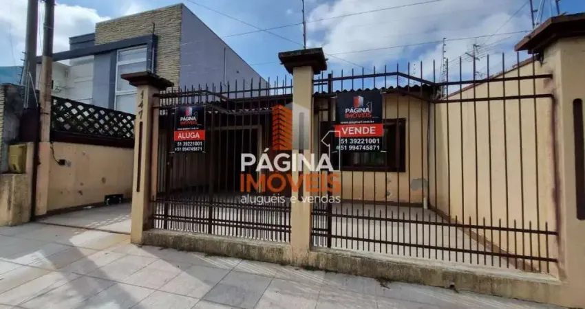 Página 1 Imóveis anuncia para locação e Venda casa com 2 dormitórios, mais uma casa nos fundos com 1 dormitório no Bairro Harmonia (Pitangueiras), Canoas/RS. - CA193