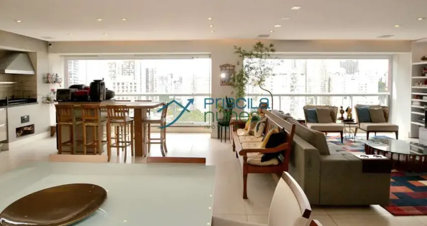 Apartamento vila romana com 3 quartos, sendo 3 suítes, 161m²