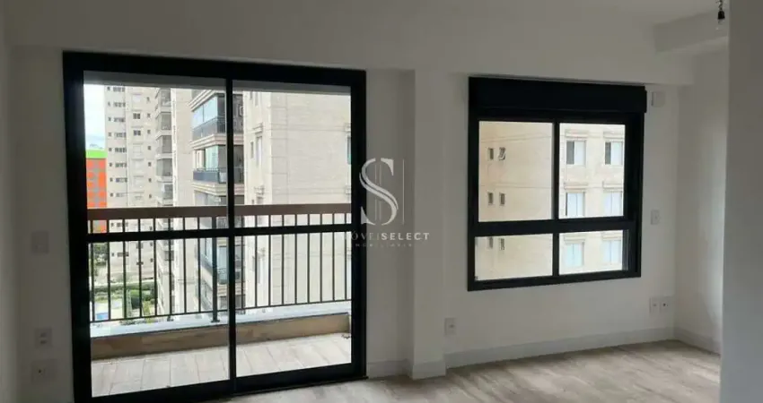 Condominio uwin brooklin, studio residencial de 32m² com 1 dormitório, sem vaga.