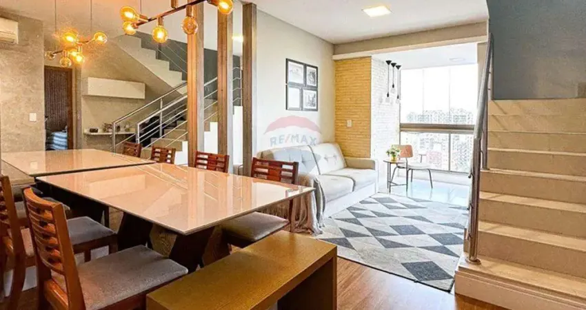 Cobertura duplex 2 quartos, suíte, 2 vagas no coração de jardim camburi