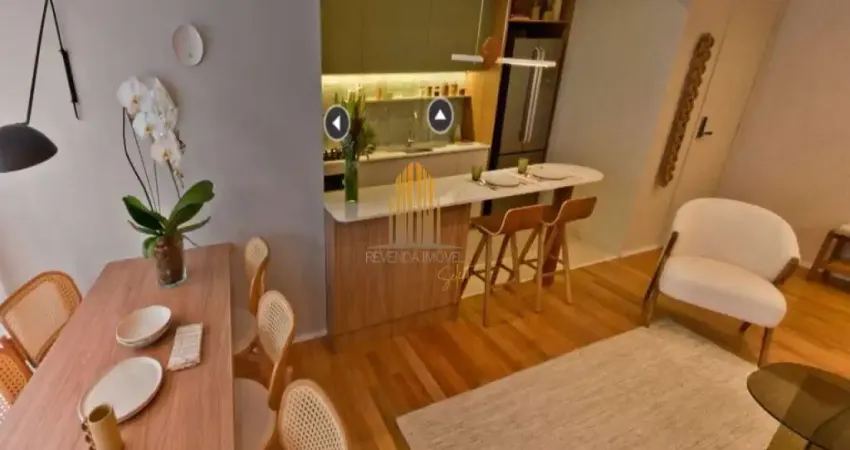 Condomínio barô higienópolis - apartamento de 50m² com 2 dormitórios, sala, banheiro e vaga.