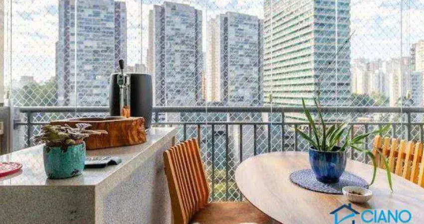 Apartamento com 1 dormitório à venda, 130 m² por R$ 1.250.000,00 - Jardim Caboré - São Paulo/SP