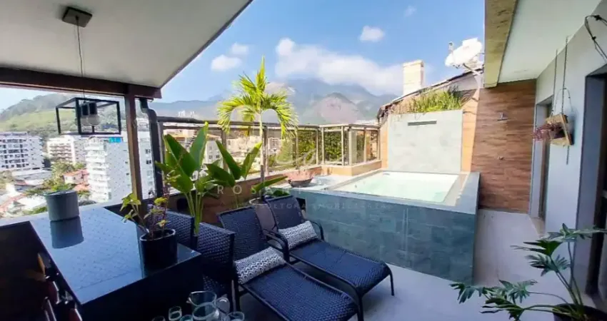 Cobertura à venda no Atelier Três Rios. Imóvel de 4 quartos, piscina e churrasqueira.