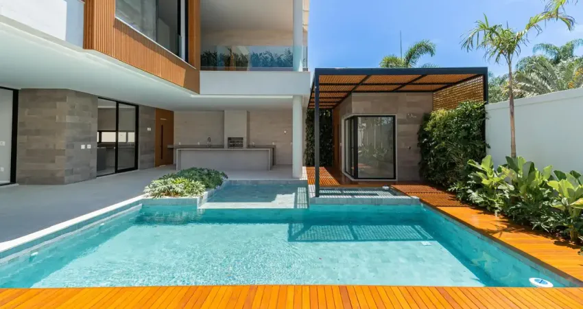 Residência contemporânea no condomínio del lago, barra da tijuca